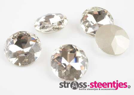 Fancy Stones - Round (Rond) Crystal 27 mm (per 2 stuks)