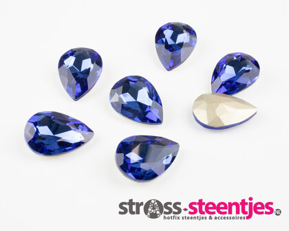 Fancy Stones - Pear (druppel) Sapphire 18x25 mm 