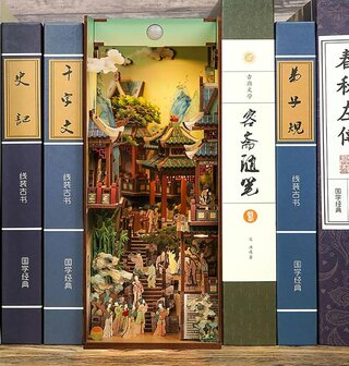 Book Nook - mini 3D wereld - Song Dynasty Culture Bookend tussen boeken