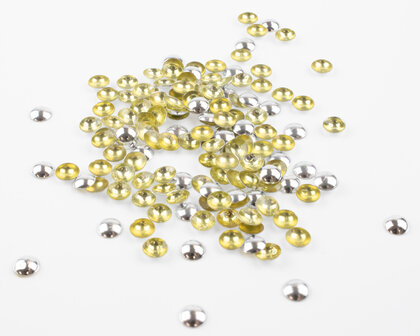 Hotfix Dome Studs SS 30 Kleur Zilver (ca. 190 stuks)