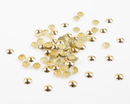 Hotfix Dome Studs SS 30 Kleur Goud (ca. 250 stuks)