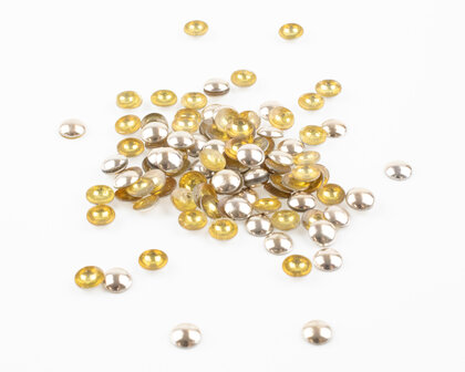 Hotfix Dome Studs SS 20 Kleur Licht Goud