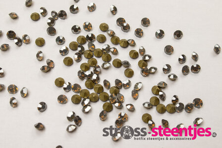 Grey Opal SS6 Pointed Back Rhinestones (per 144 stuks) met logo