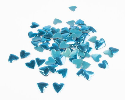Hotfix Nailheads Kleur Blauw hart (ca. 100 stuks)