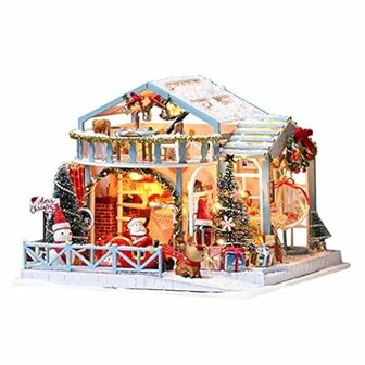 Mini Dollhouse - Villa - Christmas Snowy Night