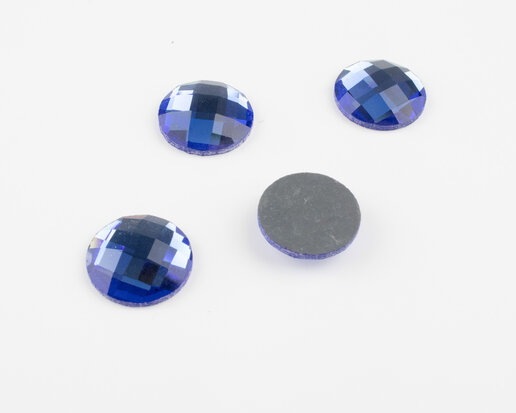 non hotfix plakstenen 18 mm kleur blauw