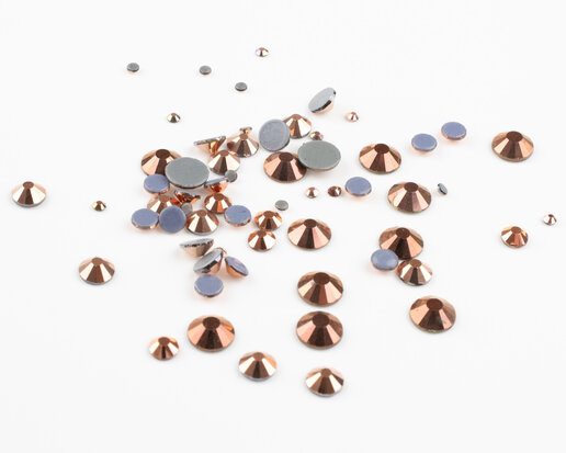 Rose Gold SS 30 Superior Glamour Hotfix steentjes (per 36 stuks)