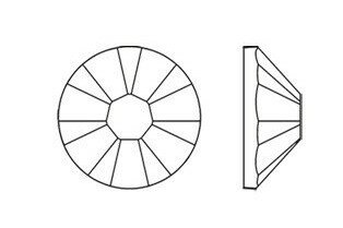 White Opal SS 6 Superior Glamour kwaliteit Hotfix steentjes tekening