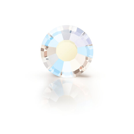 Light Gold Quartz AB HF 00520 (SS6) - Preciosa hotfix steentjes Chaton Rose Maxima