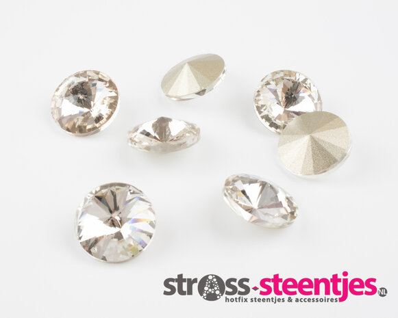 Fancy Stones - Rivoli (Rond) Crystal 20 mm (per 6 stuks)