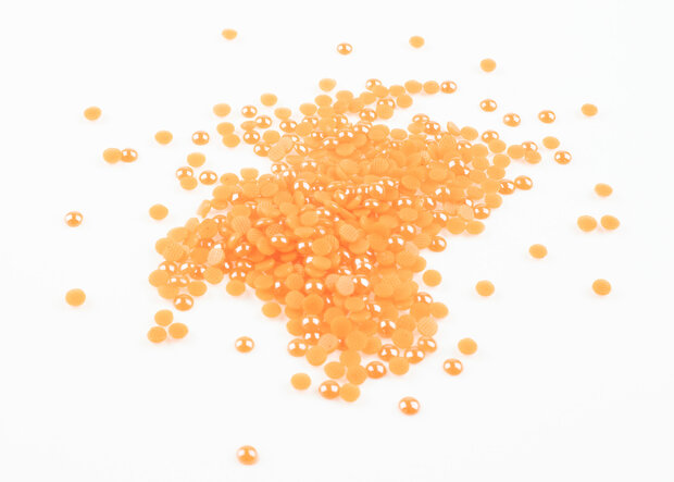 Hotfix Ceramic Parels Kleur Oranje 3 mm (SS12)  (ca. 840 stuks)