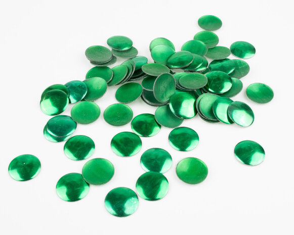 Hotfix Nailheads Kleur Groen rond 10 mm (ca. 60 stuks)