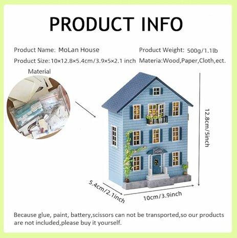 Mini Dollhouse - Villa - Molan House product info