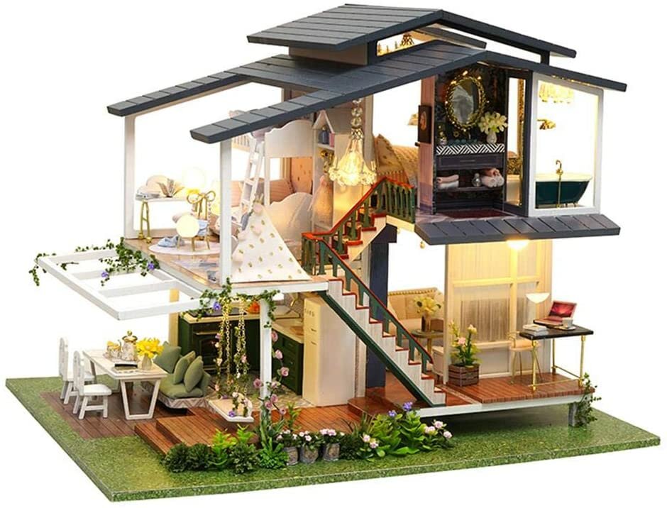 Forensische geneeskunde Regulatie pellet Mini Dollhouses: miniatuur bouwpakket poppenhuis (DIY hobby)