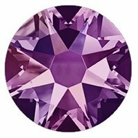 Swarovski hotfix steentjes kleur Amethyst AB (204 AB) SS20