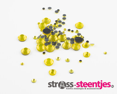 Citrine SS 30 Premium DMC kwaliteit Hotfix steentjes (per 36 stuks)